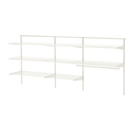 Комбинация для прачечной, белый/металлический 227x40x101 см IKEA BOAXEL БОАКСЕЛЬ 793.324.12