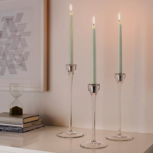 Неароматическая свеча, светло-зеленый, 25 см IKEA КЛОКХЕТ 804.460.21 - схема-чертеж с размерами