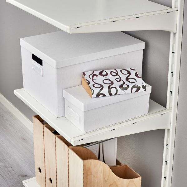 Настенная шина/полки, белый 46x41x197 см IKEA АЛЬГОТ 992.302.43 - фото 3