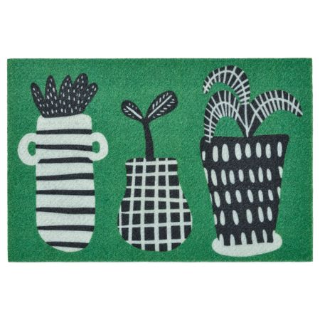 Придверный коврик, 40x60 см, зеленый IKEA SJÖTRAFIK 205.510.86
