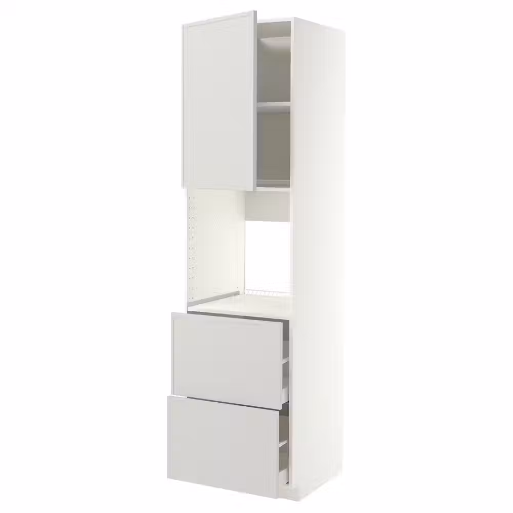 METOD / MAXIMERA Выс шкаф д/духовки+дв/2фрнт/2выс ящ - фото 1