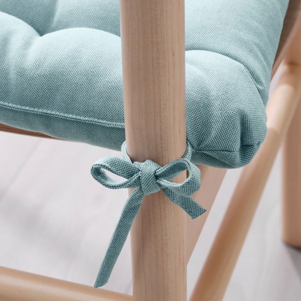 Подушка на стул, голубой 38x38x6.5 см IKEA VIPPÄRT ВИППЭРТ 404.956.45 - схема-чертеж с размерами