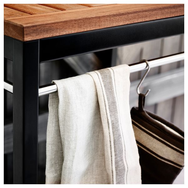 Тележка, для сада КЛАСЕН, нержавеющ сталь, коричневая морилка - фото 4