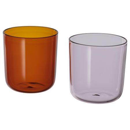 Стакан, светло-розовый, коричневый, 30 сл IKEA TESAMMANS 305.689.58