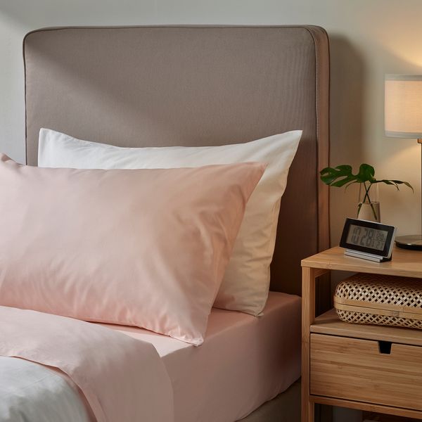 Наволочка, светло-розовый, 50x60 см IKEA DVALA ДВАЛА 303.576.87 - схема-чертеж с размерами