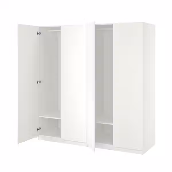 PAX / FORSAND Гардероб - белый/белый 200x60x201 см - фото 1