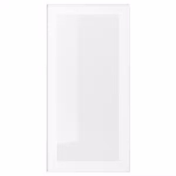HEJSTA Стеклянная дверь - белый/прозрачное стекло 40x80 см - фото 1