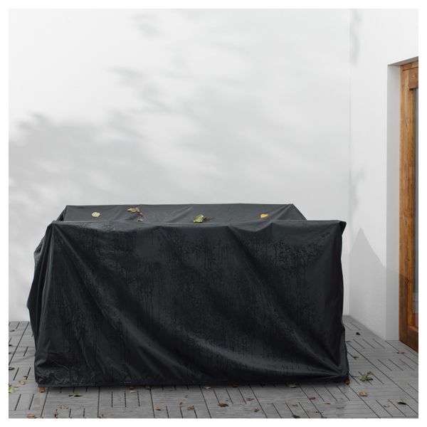 Стол, 6 кресел для сада ЭПЛАРО, коричневая морилка, Холло бежевый - схема-чертеж с размерами