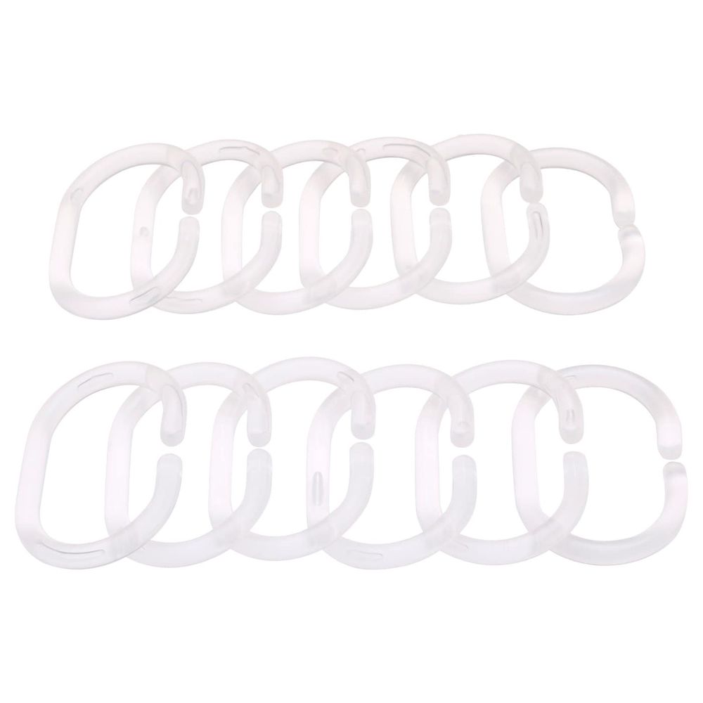 Кольца для шторы в ванную, прозрачный IKEA RINGSJÖN РИНГШЁН 303.705.75 - фото 1