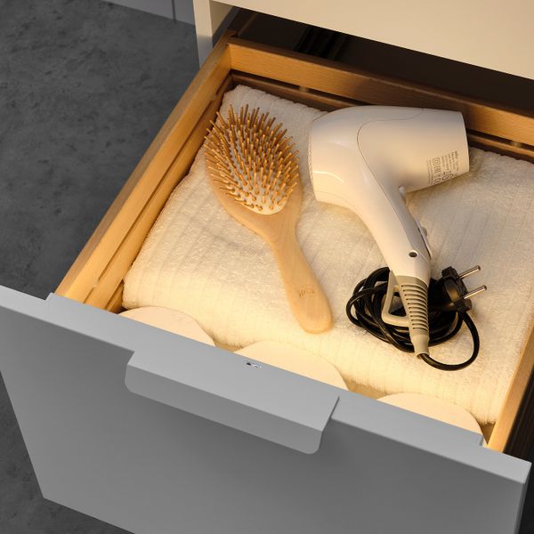 Подсветка светодиодная, с батарейным питанием белый 32 см IKEA STÖTTA СТЁТТА 203.601.19 - схема-чертеж с размерами