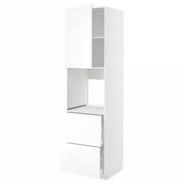 METOD / MAXIMERA Выс шкаф д/духовки+дв/2фрнт/2выс ящ - фото 1