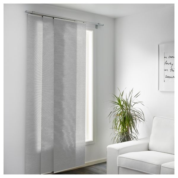 Узкая гардина АННО САНЕЛА, серый (60x300 см) - фото 2
