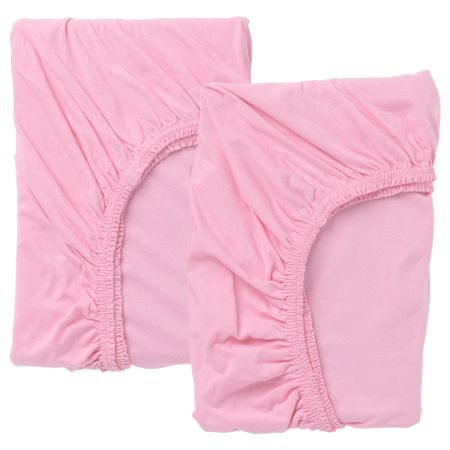 Натяжная простыня для раздвижной кровати, 2 штуки ЛЕН, розовый