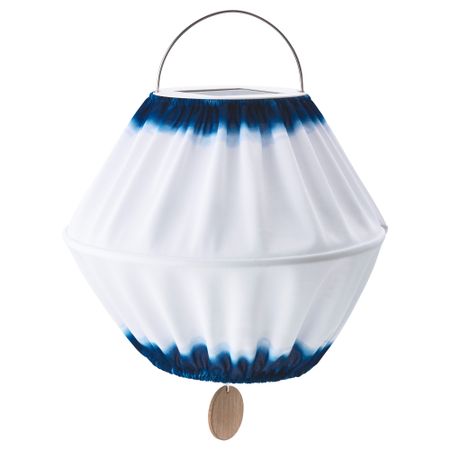 Подвесная светодиодная лампа СОЛВИДЕН, синий/белый (32 см)