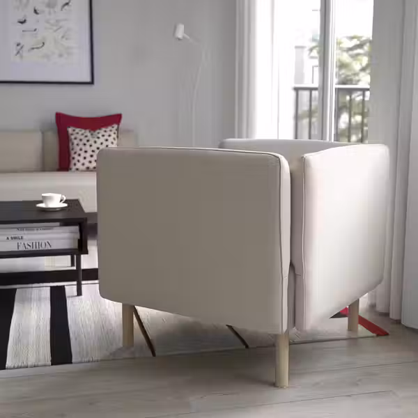 LILLEHEM Кресло - Vissle/бежевый дерево - фото 3