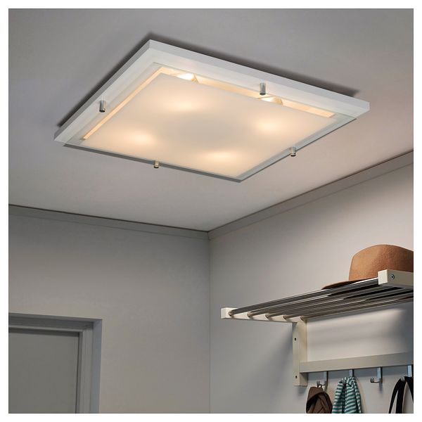 Потолочный светильник ФИФФЛАРЮД, белый - схема-чертеж с размерами