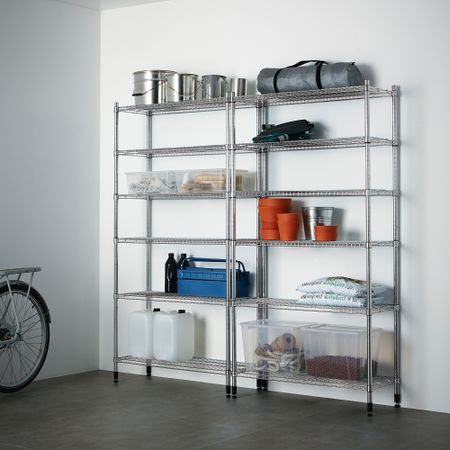 2 секции полок, 186x36x184 см IKEA OMAR ОМАР 398.290.89