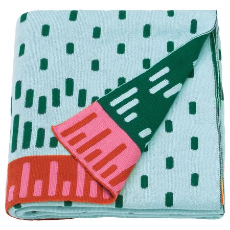 Детское одеяло, вязаный/разноцветный 120x150 см IKEA KÄPPHÄST КЭППХЭСТ 104.558.82