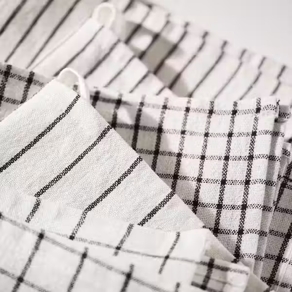 RINNIG Полотенце кухонное - белый/темно-серый/с рисунком 45x60 см - схема-чертеж с размерами