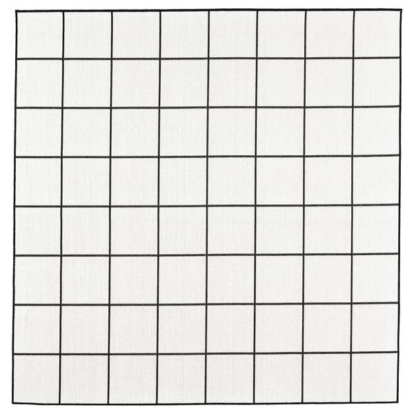 Ковер безворсовый, для дома, улицы, 200x200 cm IKEA SVALLERUP СВАЛЛЕРУП 504.352.17 - фото 3