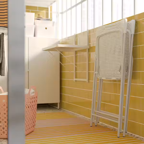 TORPARÖ Садовый стул - складной/белый - фото 5