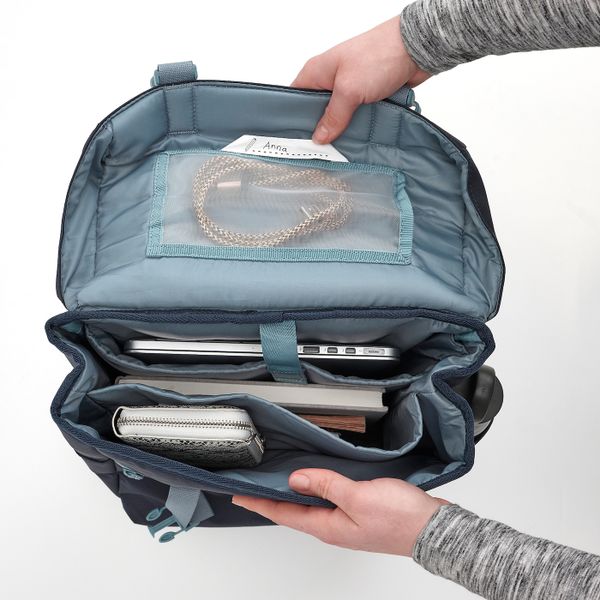 Рюкзак на колесиках, синий 19 л IKEA STARTTID СТАРТТИД 604.871.64 - схема-чертеж с размерами