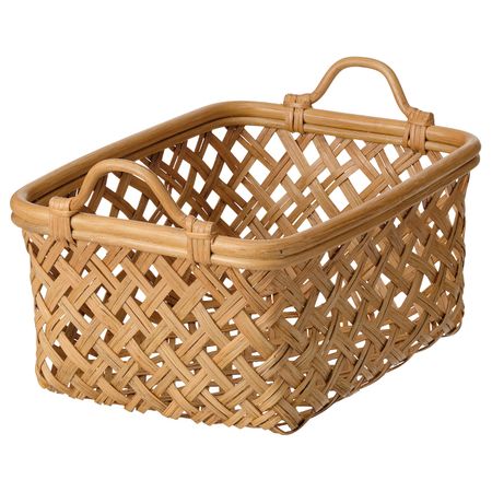Корзина с ручками, ротанг 46x31x27 см IKEA INSVEP ИНСВЕП 904.767.91