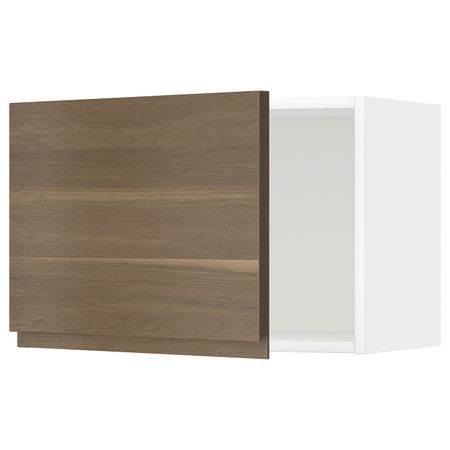 Навесной шкаф, белый/Воксторп под грецкий орех 60x40 см IKEA METOD МЕТОД 194.459.83