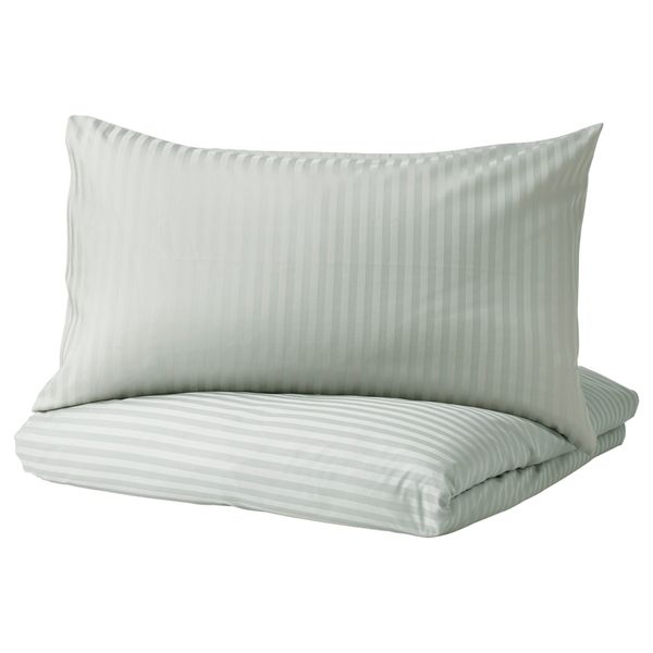 Пододеяльник и 2 наволочки НАТТЭСМИН, светло-серый (200x200/50x70 см) - схема-чертеж с размерами