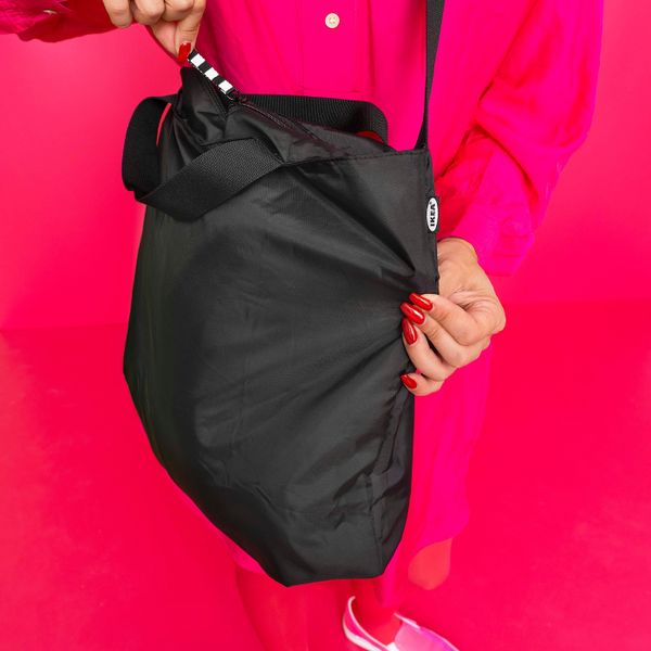 Сумка складная, черный 48x36 см/20 л IKEA RÄCKLA РЭККЛА 404.835.72 - фото 4