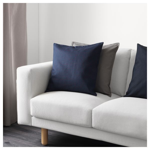 Чехол на подушку ЮППЕРЛИГ, темно-синий, точечный (50x50 см) - схема-чертеж с размерами