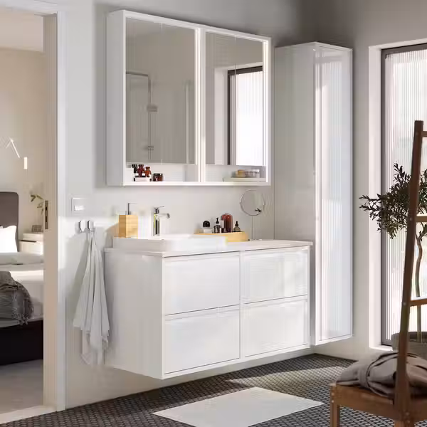 ÄNGSJÖN ЭНГШЁН / BACKSJÖN БАККШЁН Шкаф п-раковину/раковина/смеситель - фото 2