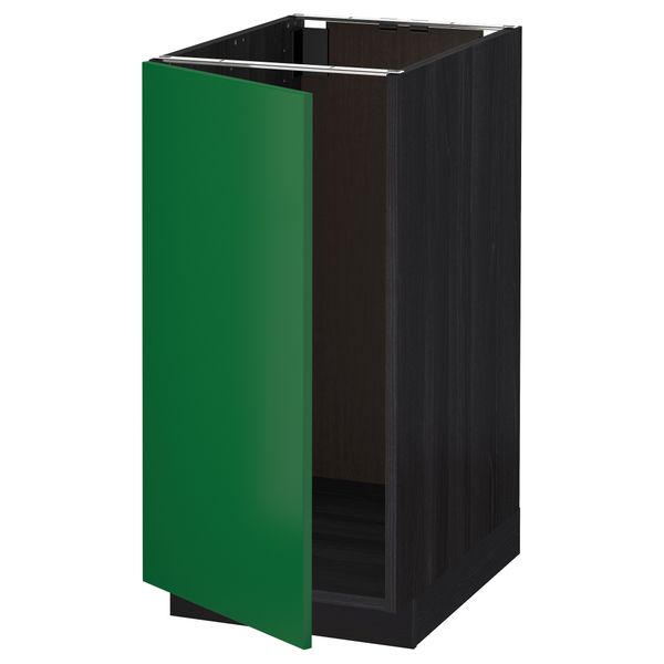 Напольный шкаф для мойки, мусорных контейнер МЕТОД, черный, Флэди зеленый (40x60 см) - схема-чертеж с размерами