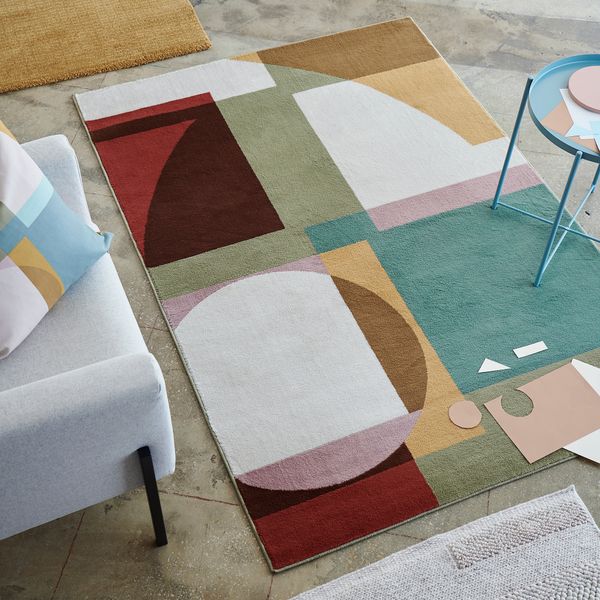 Ковер, короткий ворс, разноцветный 133x195 см IKEA STENMÄTARE СТЕМЭТАРЕ 404.705.17 - фото 5