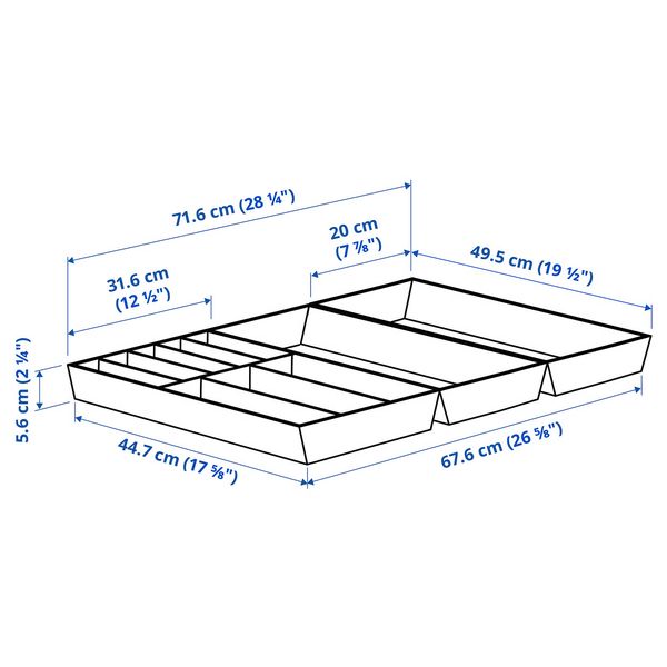 IKEA, дополнительный ракурс - схема-чертеж с размерами