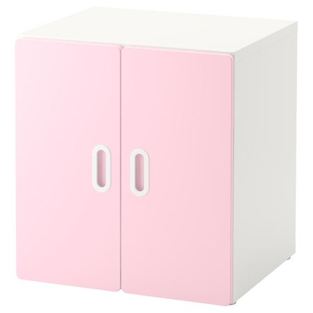 Шкаф, белый/светло-розовый 60x50x64 см IKEA STUVA СТУВА / FRITIDS ФРИТИДС 592.794.96