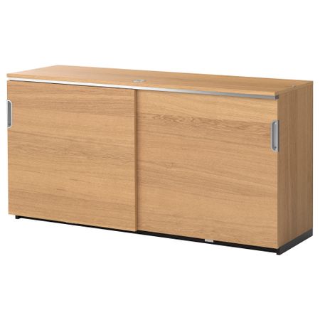 Шкаф с раздвижными дверцами ГАЛАНТ, дубовый шпон (160x80 см)