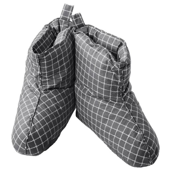 Тапочки ВИНТЕР 2016, серый/белый - схема-чертеж с размерами