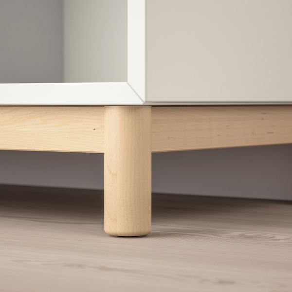 Комбинация шкафов с ножками, белый 140x35x80 см IKEA ЭКЕТ 892.864.81 - фото 4