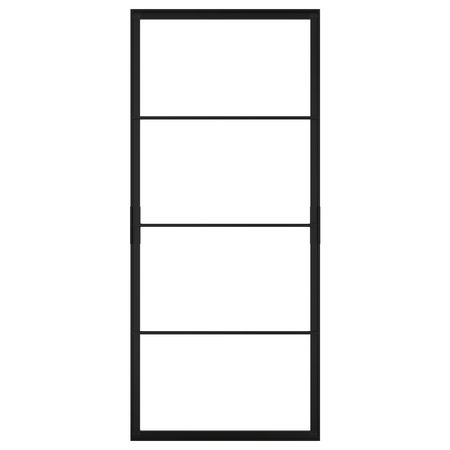 SKYTTA Рама раздвижной двери - чёрный 102x231 см