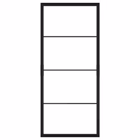 SKYTTA Рама раздвижной двери - чёрный 102x231 см