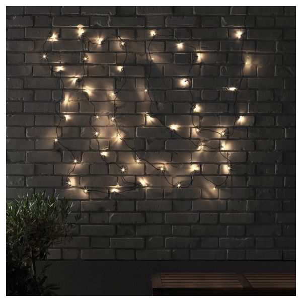 Гирлянда, 48 светодиодов СКРУВ, для сада, черный - фото 2