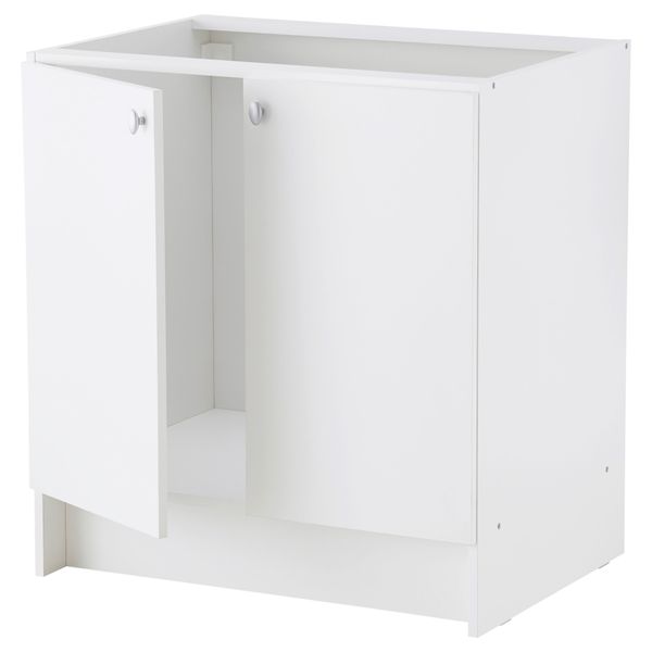 Шкаф под мойку АЛЬБРУ, белый (80x86 см) - схема-чертеж с размерами