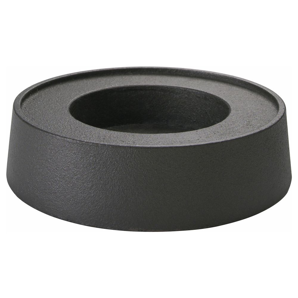 Подсвечник для формовой свечи ЛИСТЕР, темно-серый (17 см) - фото 1