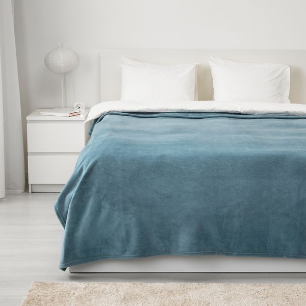 Покрывало, голубой, 230x250 см IKEA ТРАТТВИВА 103.840.50 - фото 2