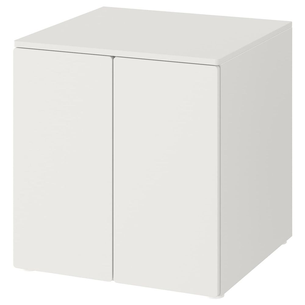 Шкаф, белый белый/с 1 полкой 60x57x63 см IKEA SMÅSTAD СМОСТАД / OPPHUS ОПХУС 793.950.70 - фото 1
