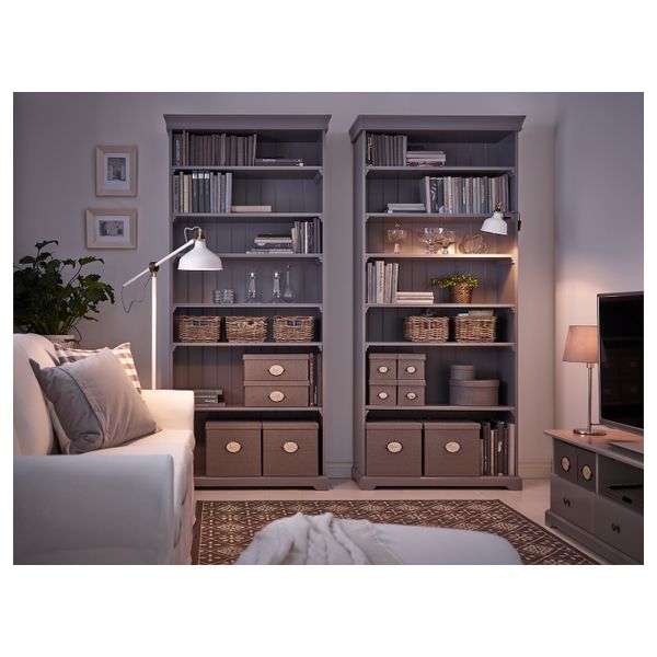 Набор коробок, 3 шт., серый IKEA KVARNVIK КВАРНВИК 803.890.06 - фото 5