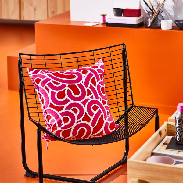 Чехол на подушку, ярко-розовый-красный, 50x50 см IKEA SÖTRÖNN 105.696.09 - фото 3