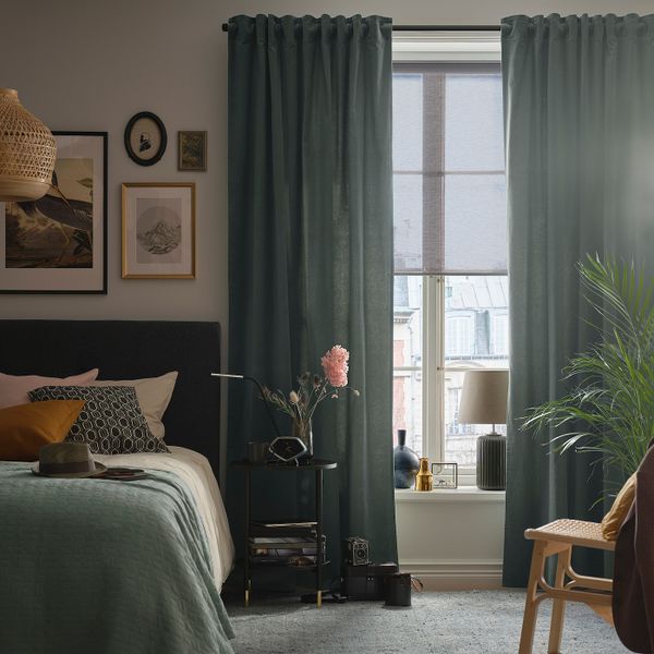 Рулонная штора, беспроводная/с батарейным питанием серый 120x195 см IKEA KADRILJ КАДРИЛЬ 204.081.21 - фото 3