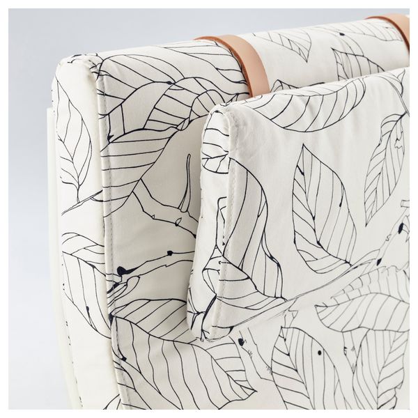 Кресло ПОЭНГ, белый, Висланда черный/белый - фото 3